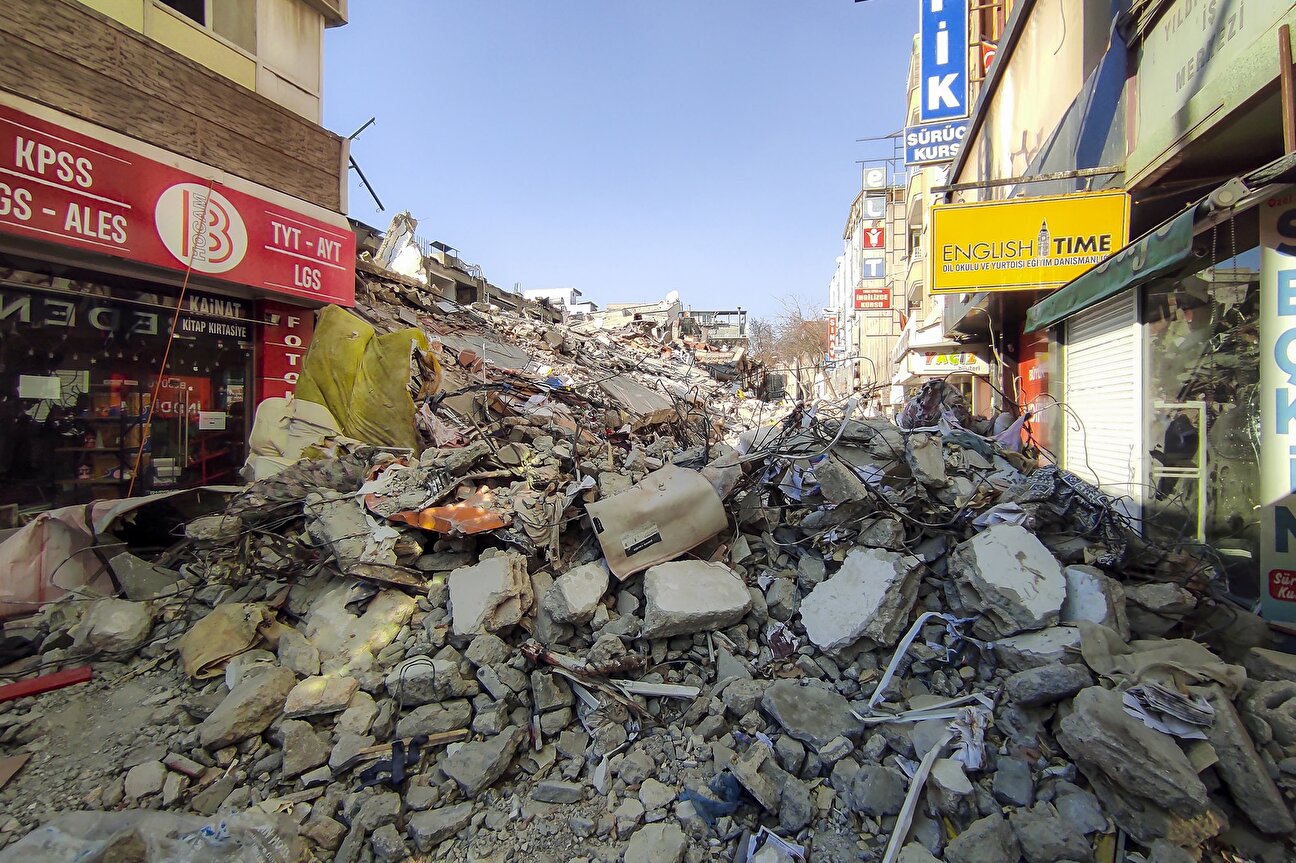 ویرانی‌های زلزله در شهر آدیامان ترکیه