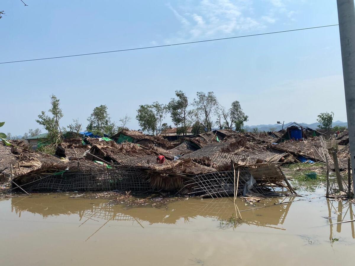 کشته شدن ۴۱ پناهجوی روهینگیایی بر اثر طوفان «موکا»/ ده‌ها نفر ناپدید شدند