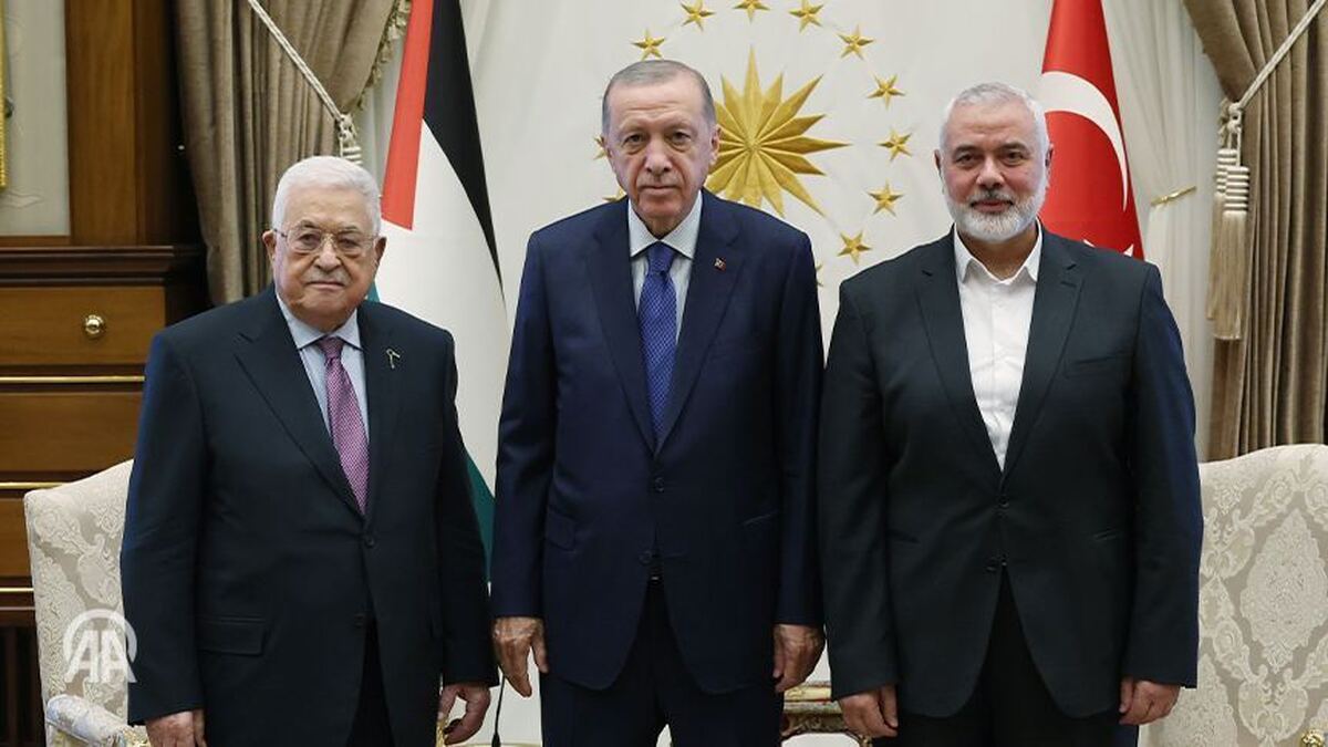 نشست سه‌جانبه اردوغان، محمود عباس و هنیه در ترکیه